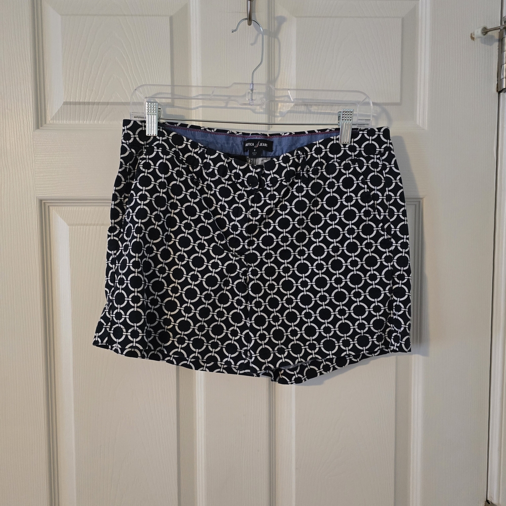 J.Crew Navy and White Patterned Shorts
